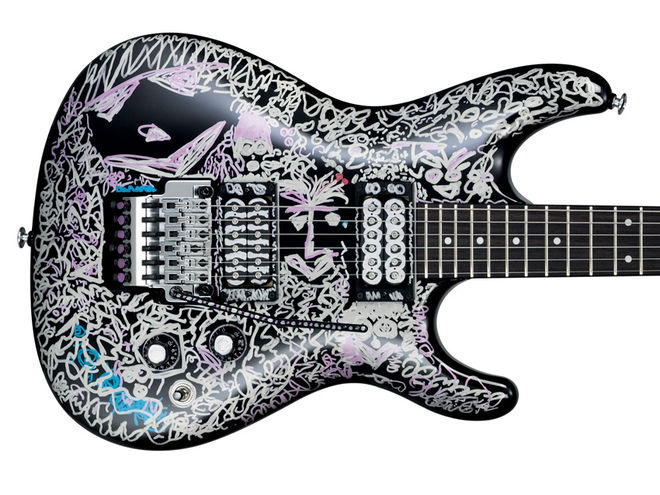 Ibanez recreates Joe Satriani's 'Black Dog' guitar